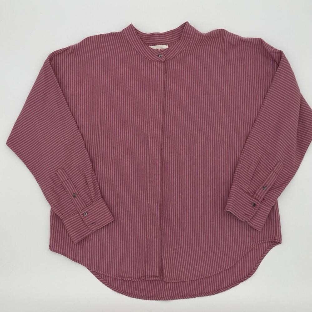 XiRENA Presley Striped Shirt in Venus - Relaxed Dolman Sleeve Blouse I M